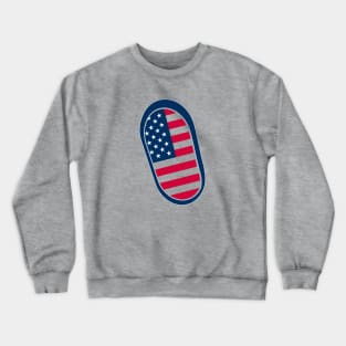 Footprint. First On The Moon Crewneck Sweatshirt